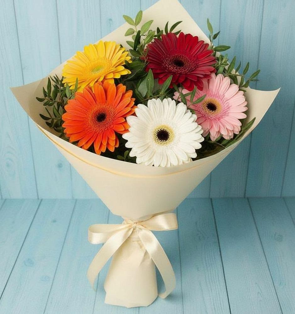 Букет цветов из: Герберы в Покровке Воронежской области