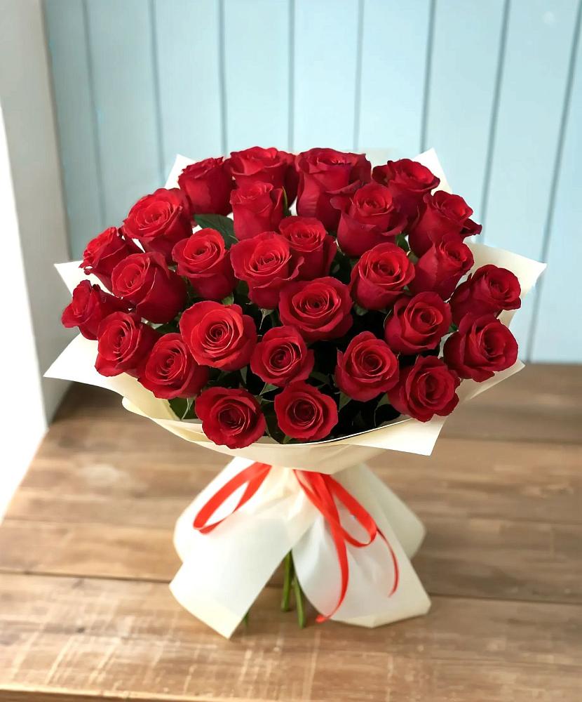 Букет 29 Красных роз в Покровке Воронежской области