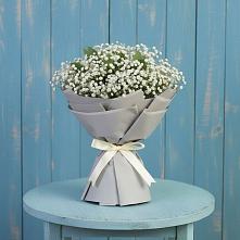 Букет цветов из:  Гипсофила в Покровке Воронежской области