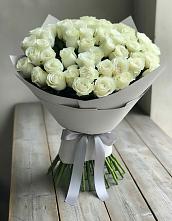Букет 35 Белых роз в Покровке Воронежской области