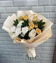 Букет цветов из:  Розы и Хризантемы в Покровке Воронежской области
