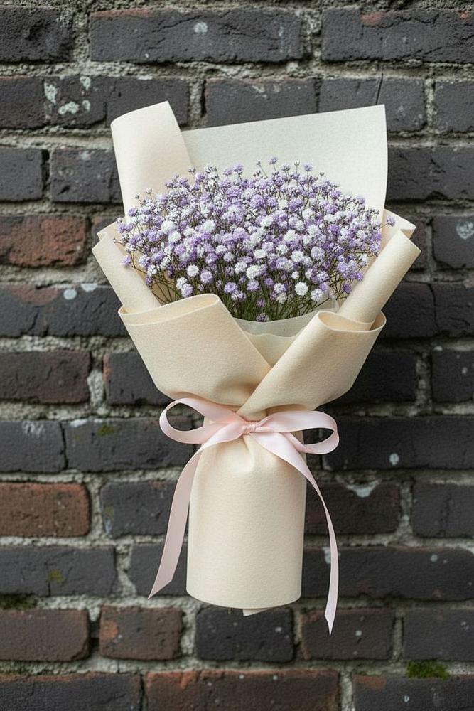 Букет цветов из: Гипсофила в Покровке Воронежской области