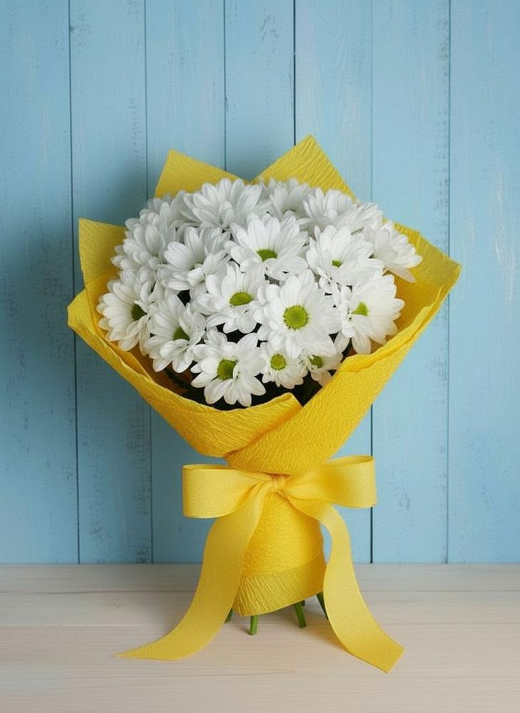 Букет цветов из: Хризантемы в Покровке Воронежской области