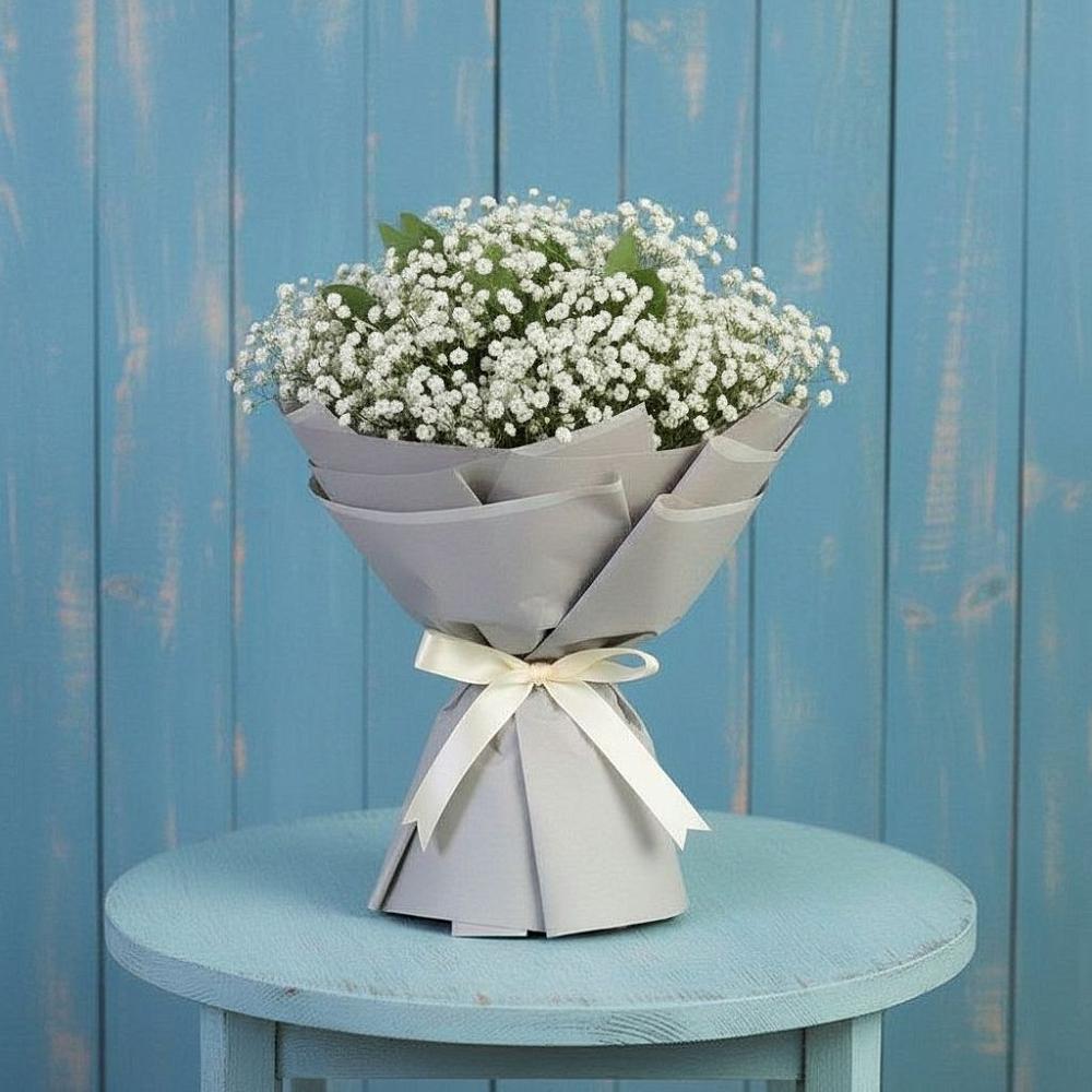 Букет цветов из: Гипсофила в Покровке Воронежской области