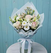 Букет цветов из:  Розы и Лизиантусы #REPLACE_PRED# Покровке Воронежской области