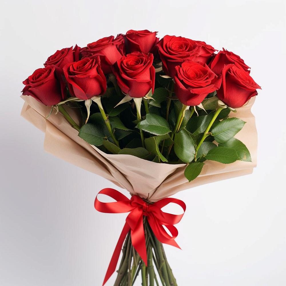 Букет 11 Красных роз Эдлесс Лав в Покровке Воронежской области