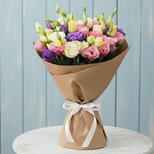 Букет цветов из:  Лизиантусы в Покровке Воронежской области